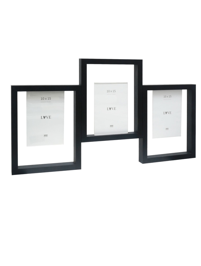 deknudt frames Cadre multivue en noir pour 3 photos S68UB2 P3