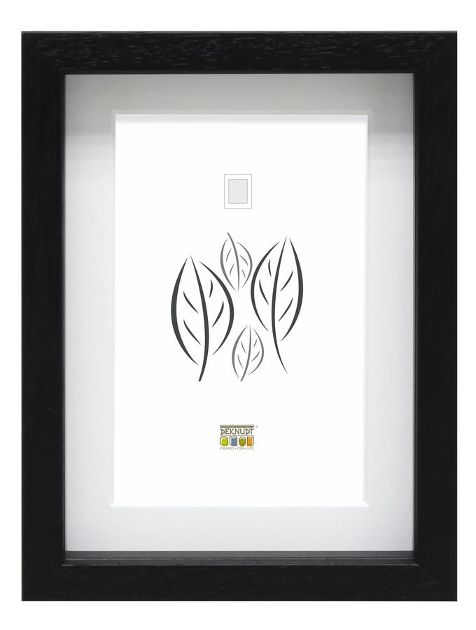 deknudt frames Cadre noir en bois avec passe-partout pour encadrer des objets S223K2 P1