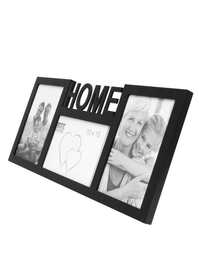 Deknudt Frames Cadre Noir Pour 3 Photos - HOME S68NK2 P3A