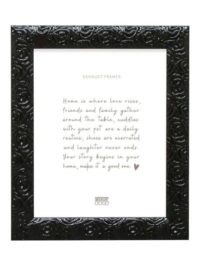 deknudt frames Cadre noir retro avec motif baroque S97CK2