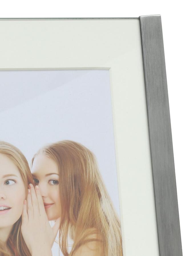 Deknudt Frames Cadre Photo Avec Bord En Argenté Mat Et Passe-partout S58MG8 P1