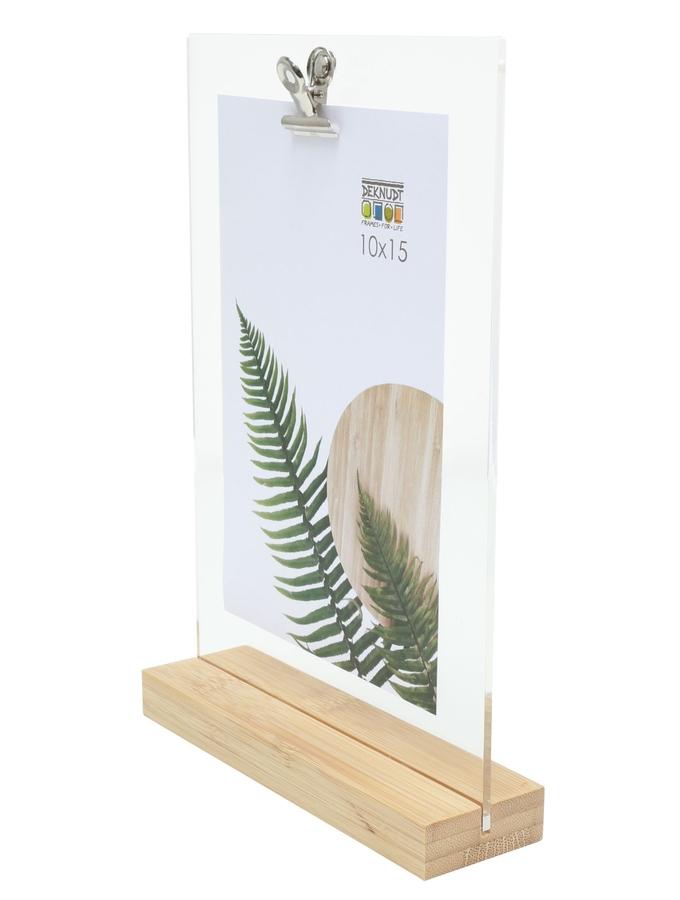 Deknudt Frames Cadre Photo Avec Clip Sur Un Support En Bois Naturel S58RY1