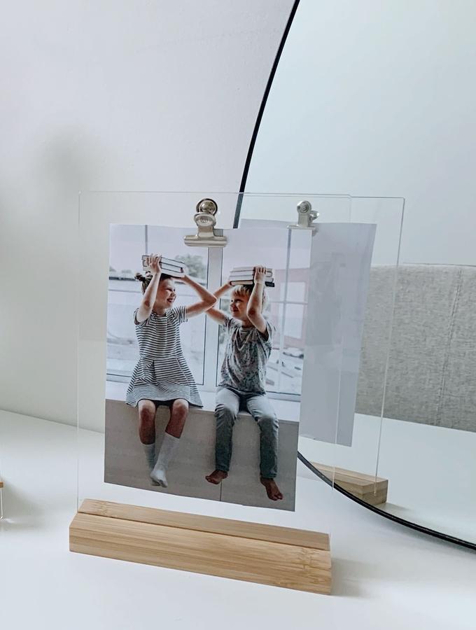 Deknudt Frames Cadre Photo Avec Clip Sur Un Support En Bois Naturel S58RY1
