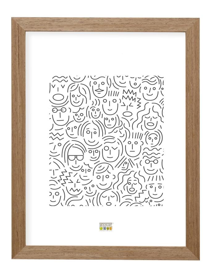 Deknudt Frames Cadre Photo Avec Du Vrai Placage De Bois En Couleur Bois Gris S46BH3