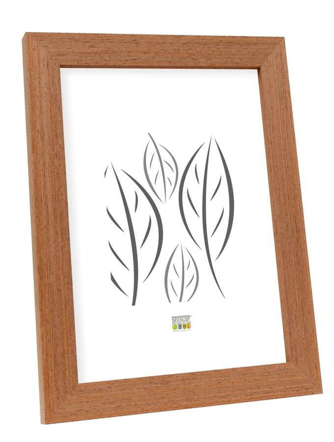 deknudt frames Cadre photo avec du vrai placage de bois en couleur bois rouge S46BH4