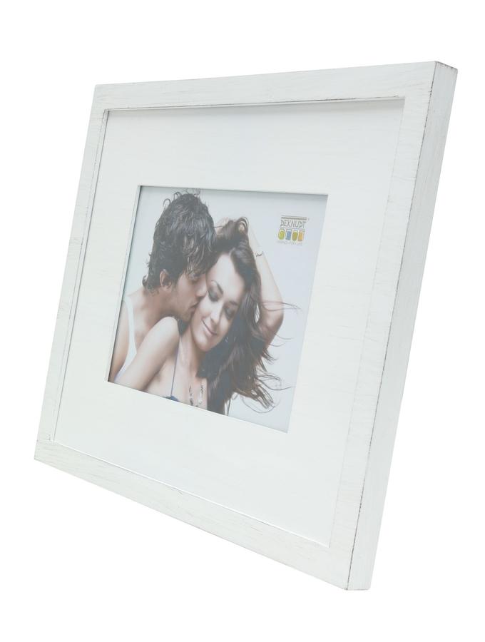Deknudt Frames Cadre Photo Avec Passe-partout En Bois Peint Blanc S67KS1 P1