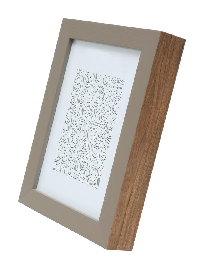 Deknudt Frames Cadre Photo Beige En Bois Avec Bord En Couleur Bois S46PH3