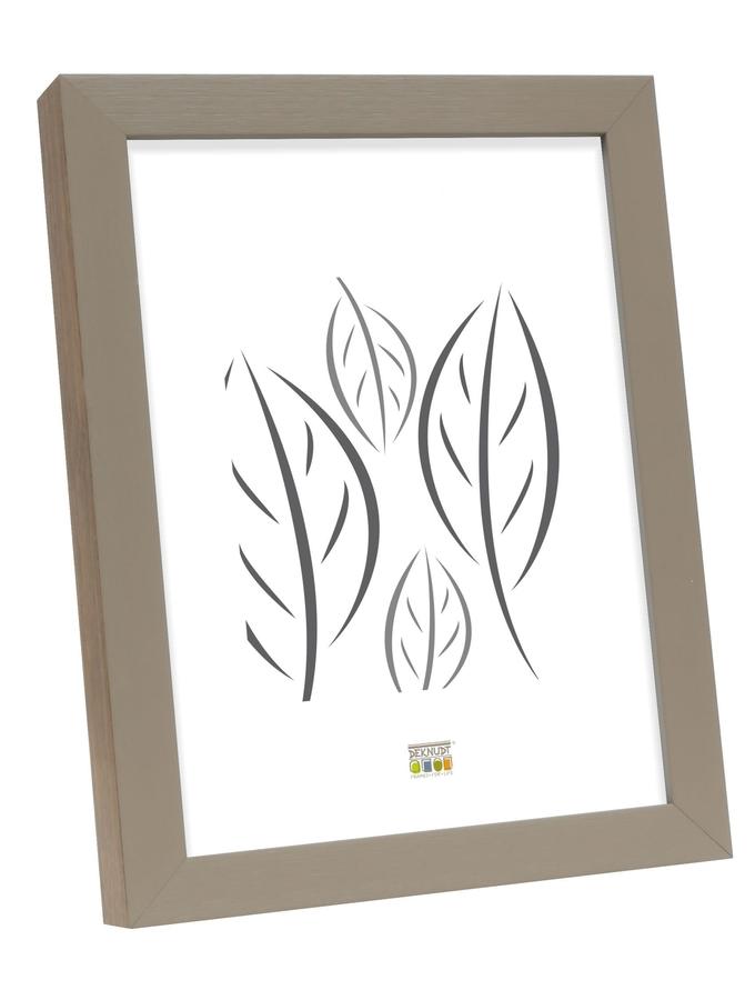 deknudt frames Cadre photo beige en bois avec bord en couleur bois S46PH3