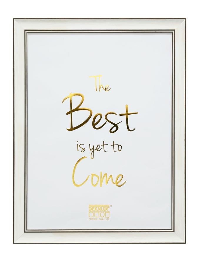 Deknudt Frames Cadre Photo Blanc Avec Biseau Noir S46XF1