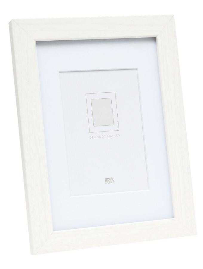 deknudt frames Cadre photo blanc avec passe-partout blanc S66KF1 P1