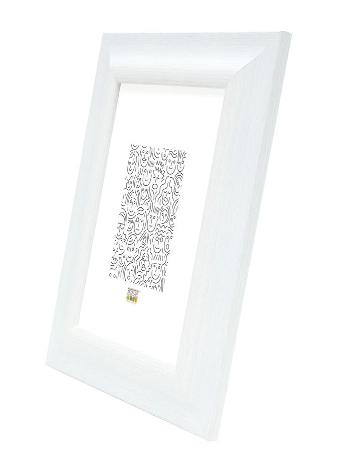 Deknudt Frames Cadre Photo Blanc Avec Structure Bois S45MF1