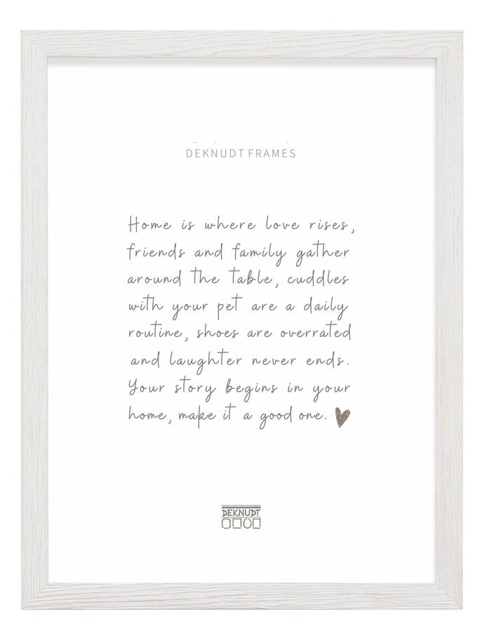 Deknudt Frames Cadre Photo Blanc En Bois De Plage Patiné S68VF1