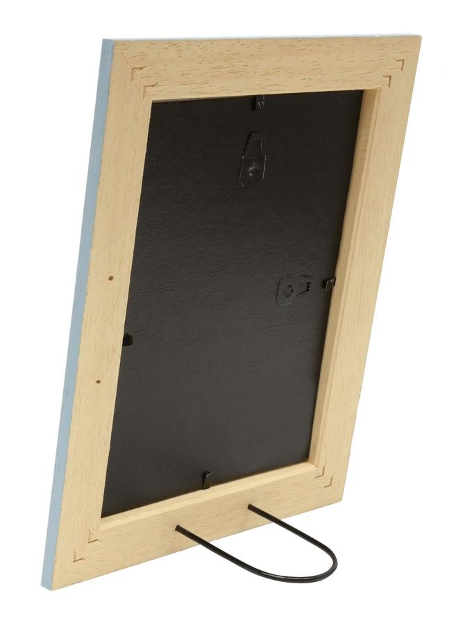 Deknudt Frames Cadre Photo Bleu Avec Biseau Naturel S221F6