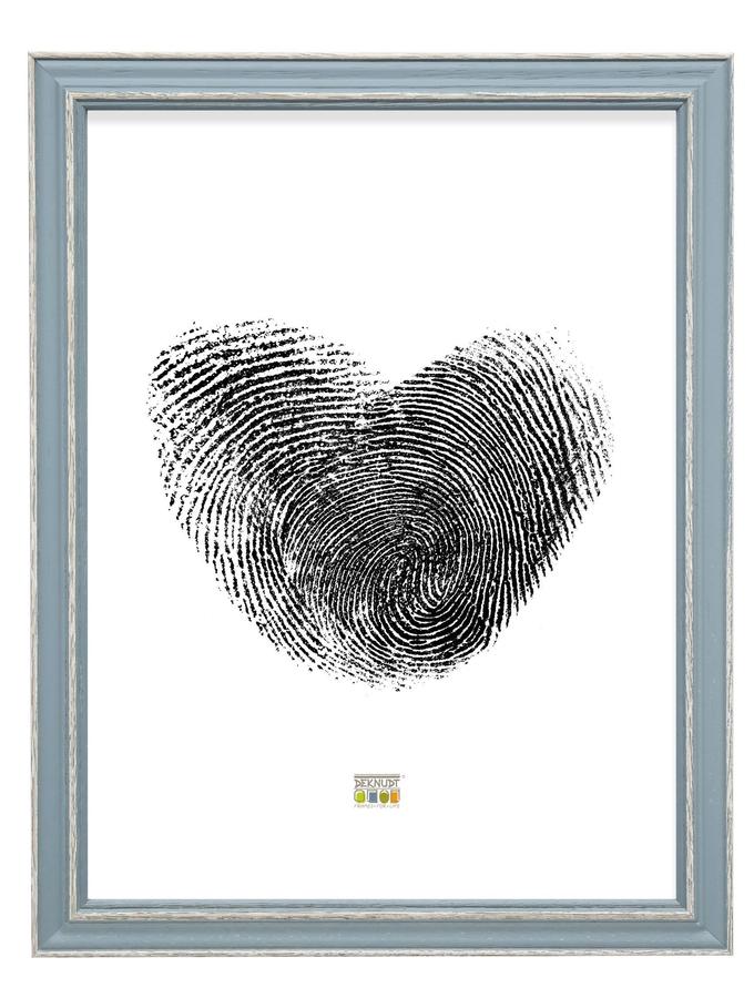 Deknudt Frames Cadre Photo Bleu Avec Biseau Naturel S221F6