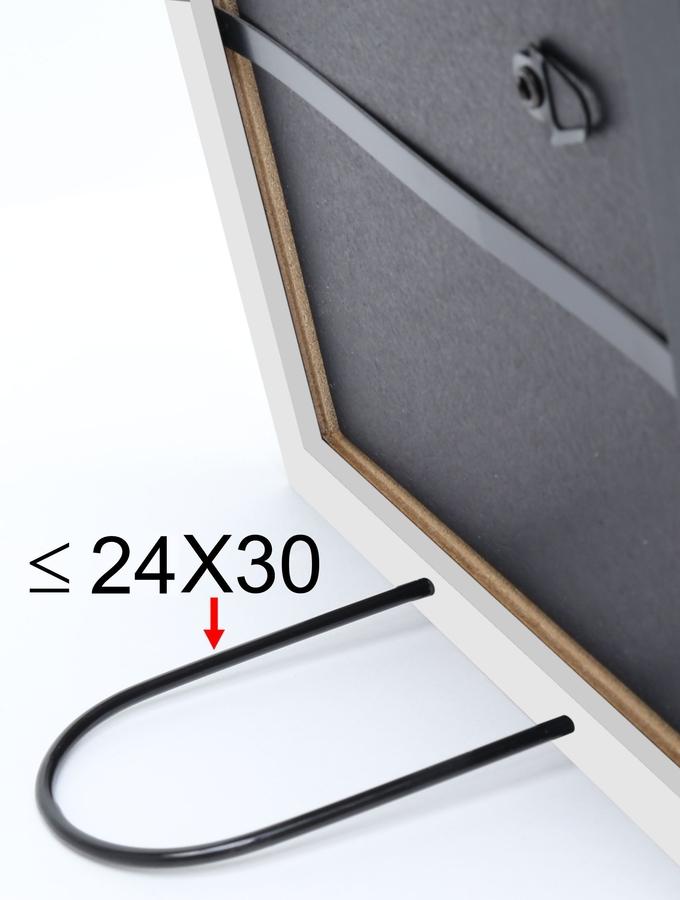 Deknudt Frames Cadre Photo Bois Classique En Noir Avec De L'argenté S45DB2