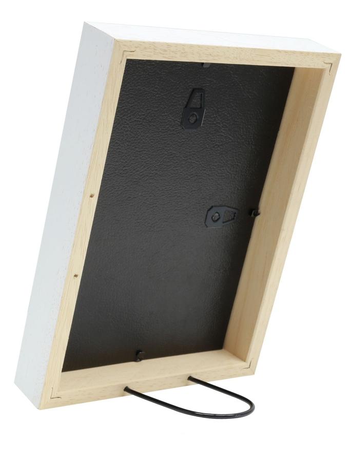 Deknudt Frames Cadre Photo Bois En Blanc Avec Passe-partout S223K1