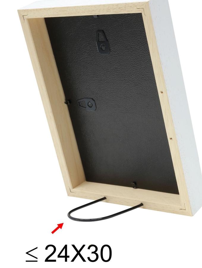 Deknudt Frames Cadre Photo Bois En Blanc Avec Passe-partout S223K1