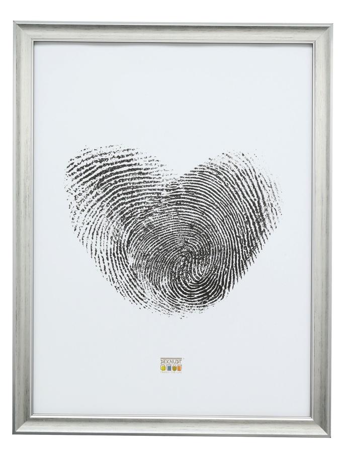 Deknudt Frames Cadre Photo Bois En Couleur Argenté Avec Des Nuances De Gris Foncé S40JE2