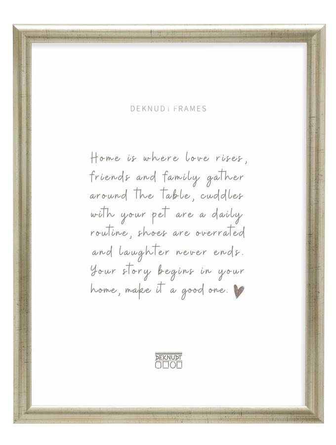 Deknudt Frames Cadre Photo Bois En Couleur Argenté S40CD2