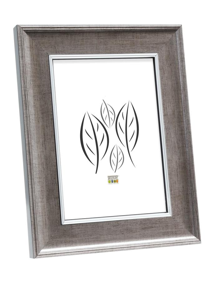 deknudt frames Cadre photo bois en couleur argenté S46ED1