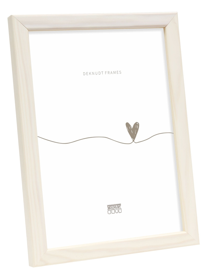 deknudt frames Cadre photo bois en couleur blanc clair S41JL1