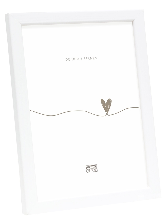 deknudt frames Cadre photo bois en couleur blanc S41JK1