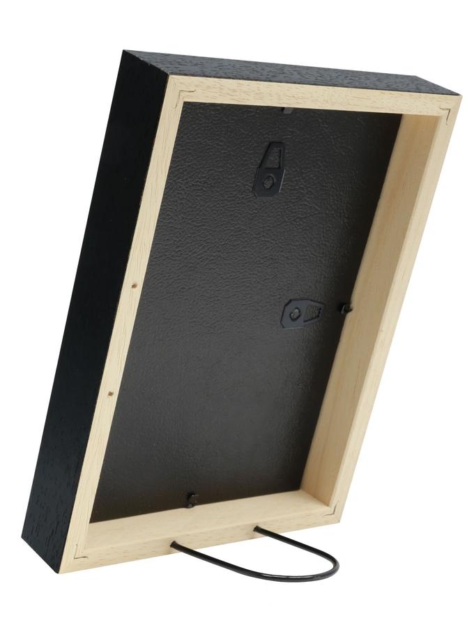 Deknudt Frames Cadre Photo Bois En Noir Avec Passe-partout S223K2