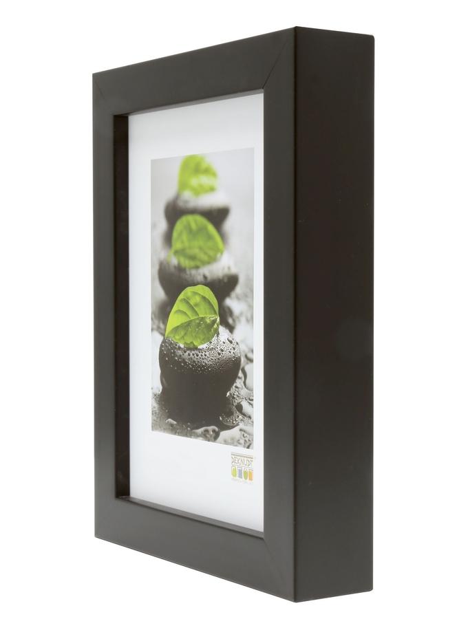 Deknudt Frames Cadre Photo Bois Noir - Moulure Haute S43DL2