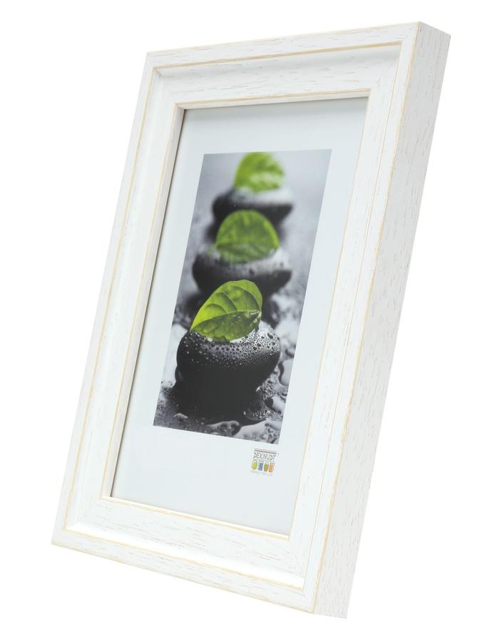 Deknudt Frames Cadre Photo Bois Peint à La Main En Blanc S45ES1
