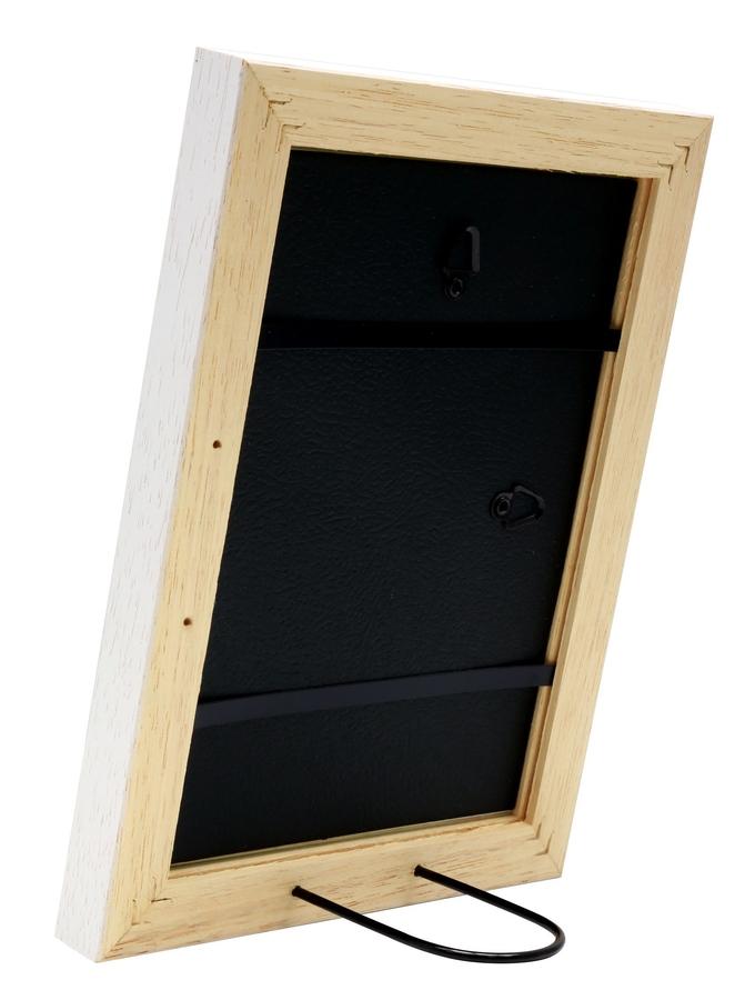 Deknudt Frames Cadre Photo Bois Peint à La Main En Blanc S45ES1