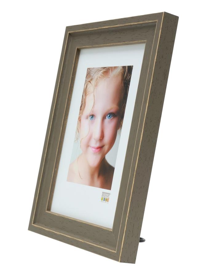 Deknudt Frames Cadre Photo Bois Peint à La Main En Brun S45ES7