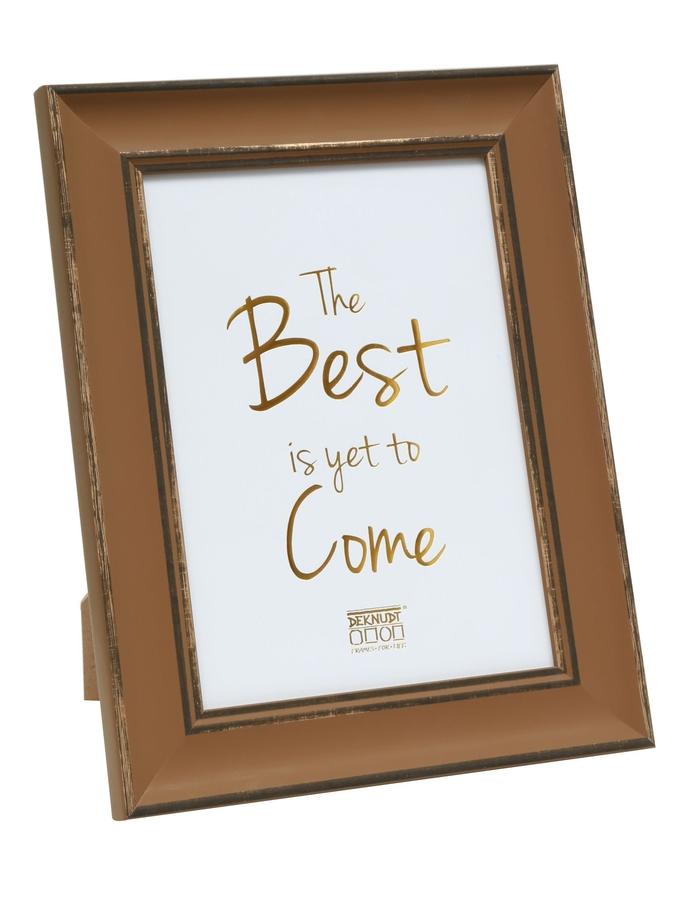 deknudt frames Cadre photo brun avec biseau noir S46XF3