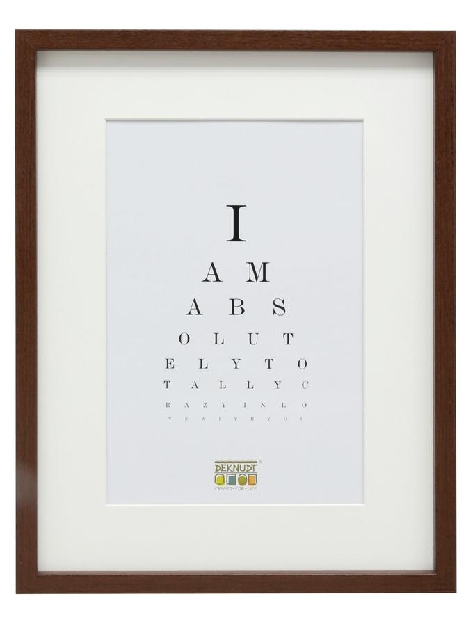Deknudt Frames Cadre Photo Brun Avec Passe-partout Blanc Cassé S40AH4 P1