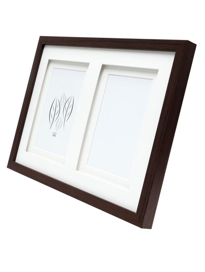 Deknudt Frames Cadre Photo Brun Avec Passe-partout Double Pour 2 Photos S65KQ2