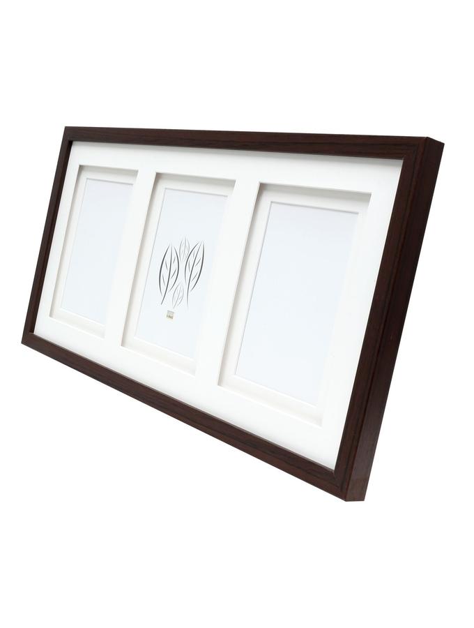 Deknudt Frames Cadre Photo Brun Avec Passe-partout Double Pour 3 Photos S65KQ3