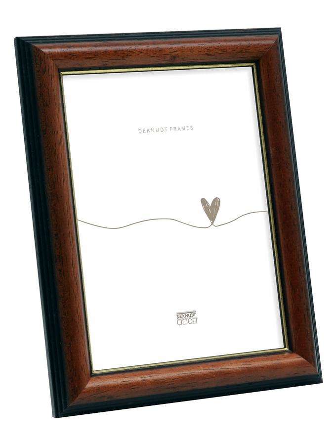 deknudt frames Cadre photo classique brun en bois S222H3