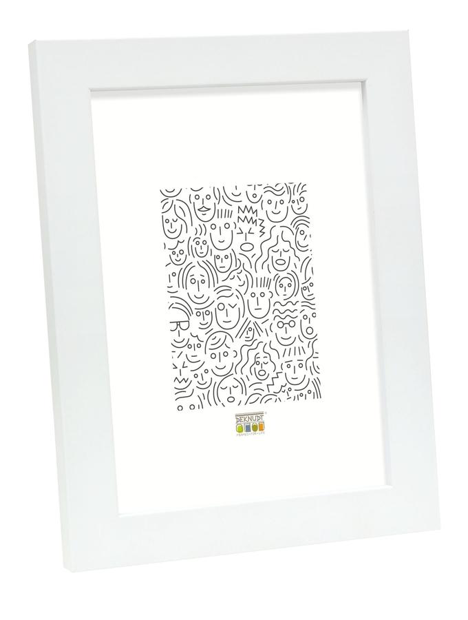 deknudt frames Cadre photo contemporain en blanc S45SK1