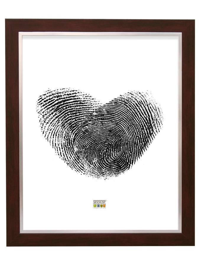 Deknudt Frames Cadre Photo En Acajou Avec Biseau Argenté S41NH4