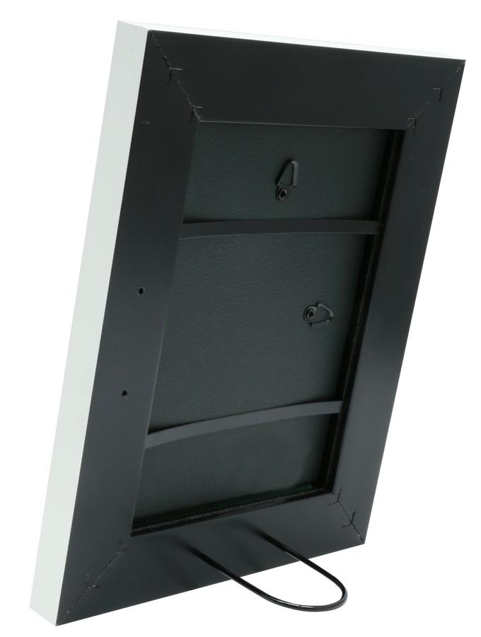 Deknudt Frames Cadre Photo En Blanc Avec Biseau Argenté S41NK1