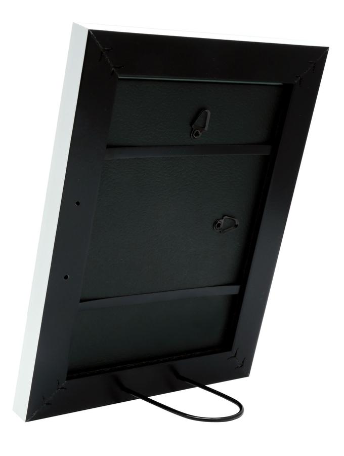 Deknudt Frames Cadre Photo En Blanc Avec Biseau Argenté S45VK1