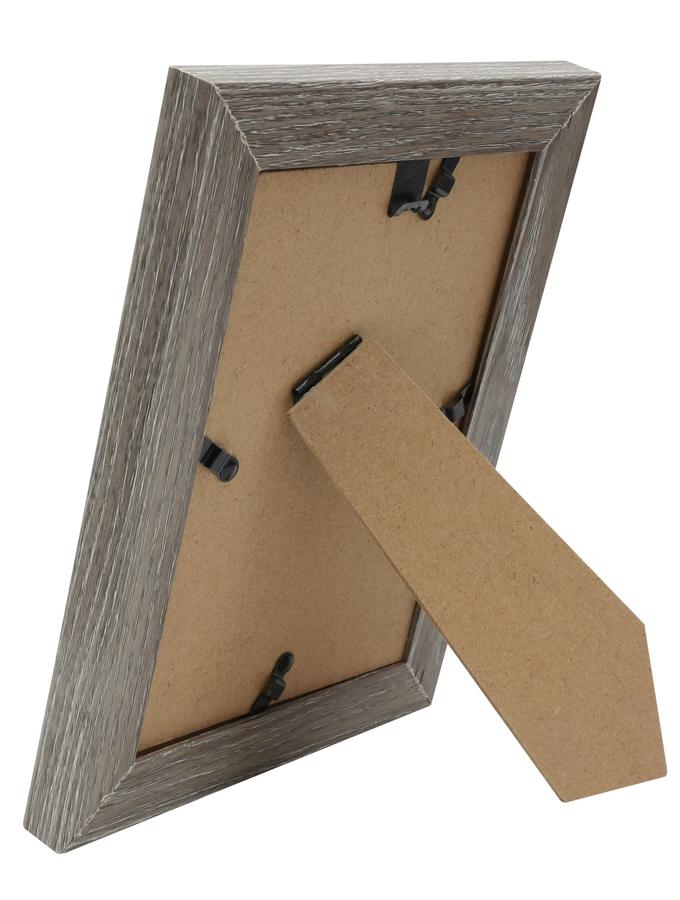 Deknudt Frames Cadre Photo En Blanc Avec Biseau Brun-gris S68VG2