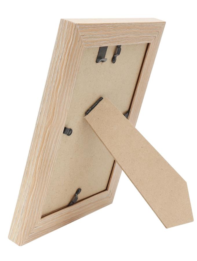 Deknudt Frames Cadre Photo En Blanc Avec Biseau Naturel S68VG1