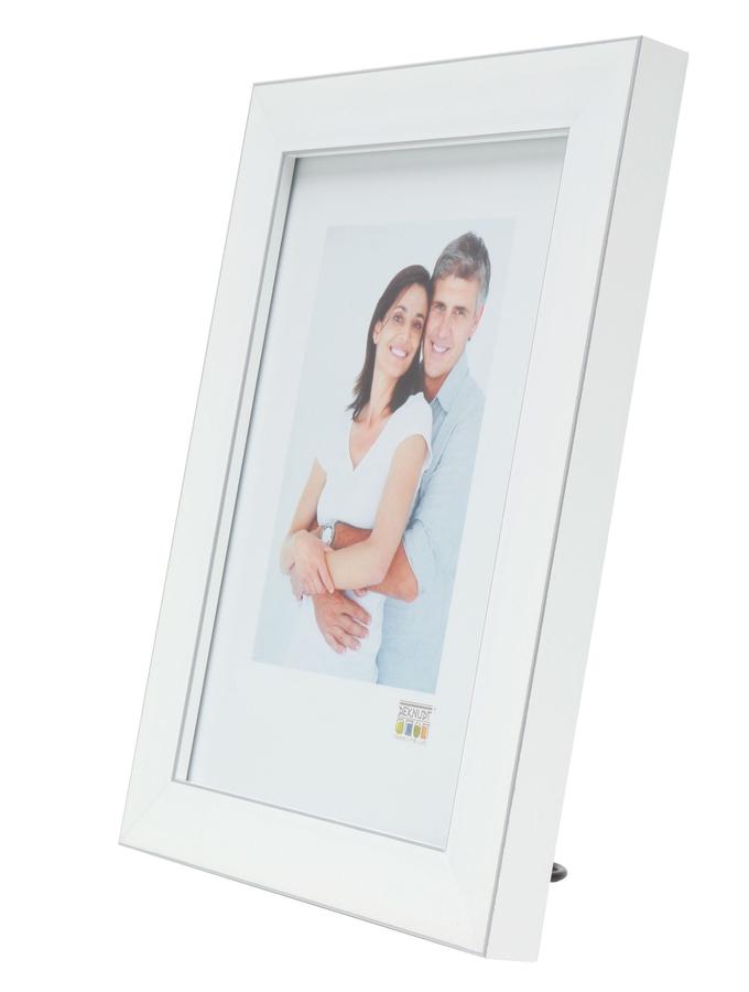Deknudt Frames Cadre Photo En Blanc Avec Bord En Argenté S41VK1