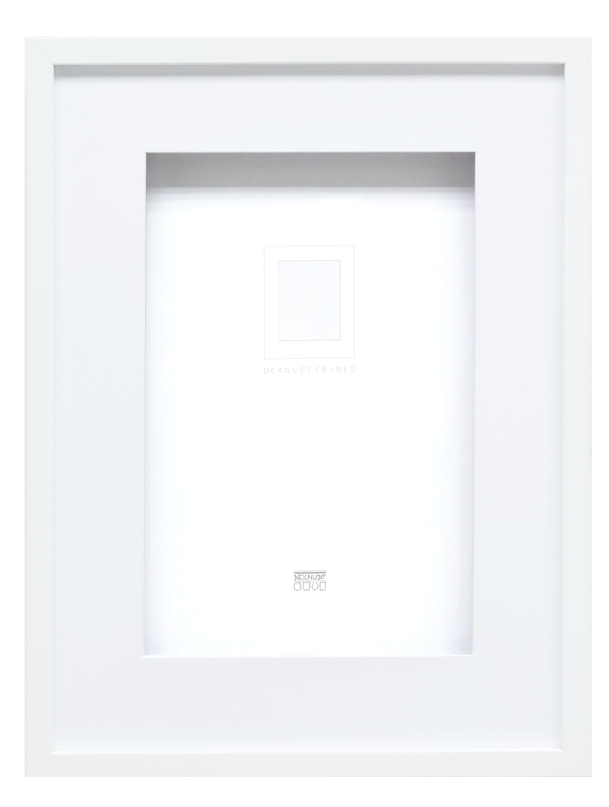 deknudt frames Cadre photo en blanc avec double passe-partout S67NK1 P1