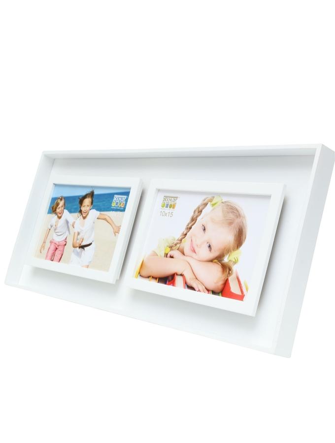 Deknudt Frames Cadre Photo En Blanc Avec Effet Profondeur Pour 2 Photos S68DK1 P2
