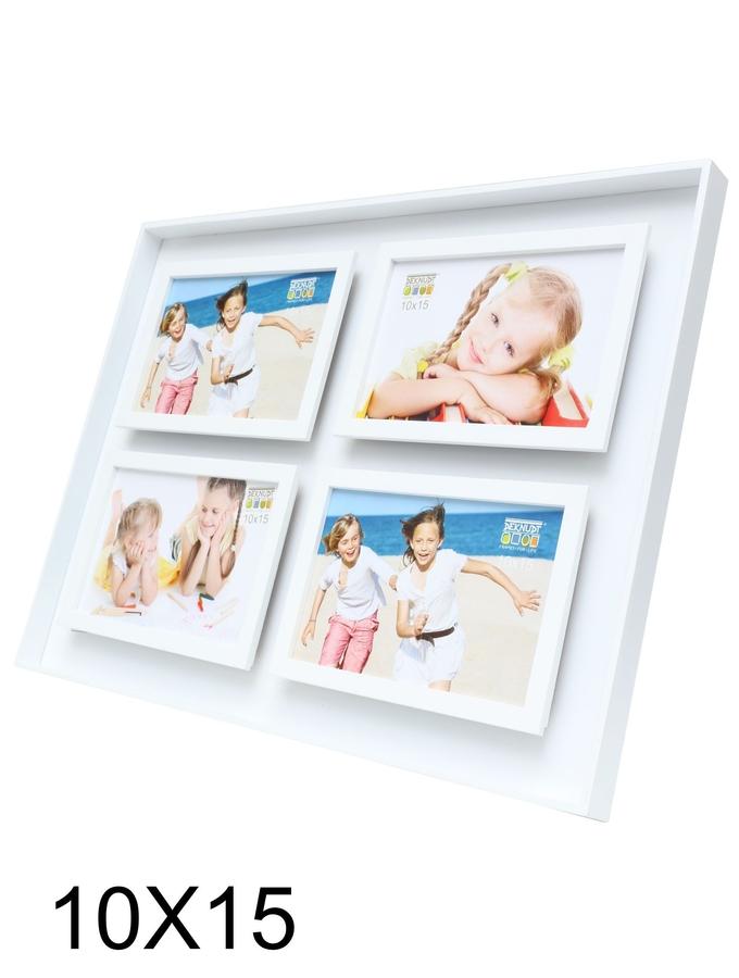 Deknudt Frames Cadre Photo En Blanc Avec Effet Profondeur Pour 4 Photos S68DK1 P4
