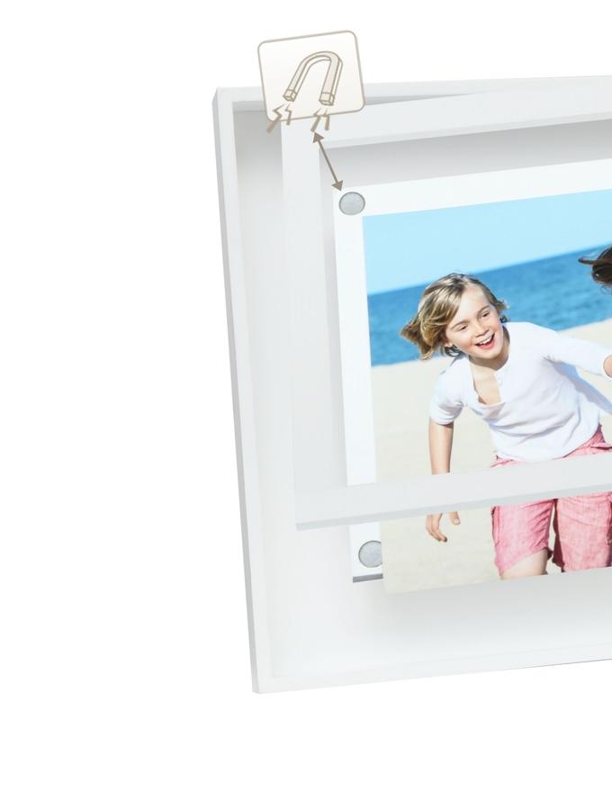 Deknudt Frames Cadre Photo En Blanc Avec Effet Profondeur Pour 4 Photos S68DK1 P4