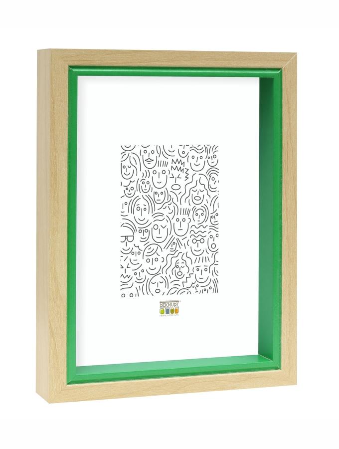 deknudt frames Cadre photo en bois avec bord vert S40BH8