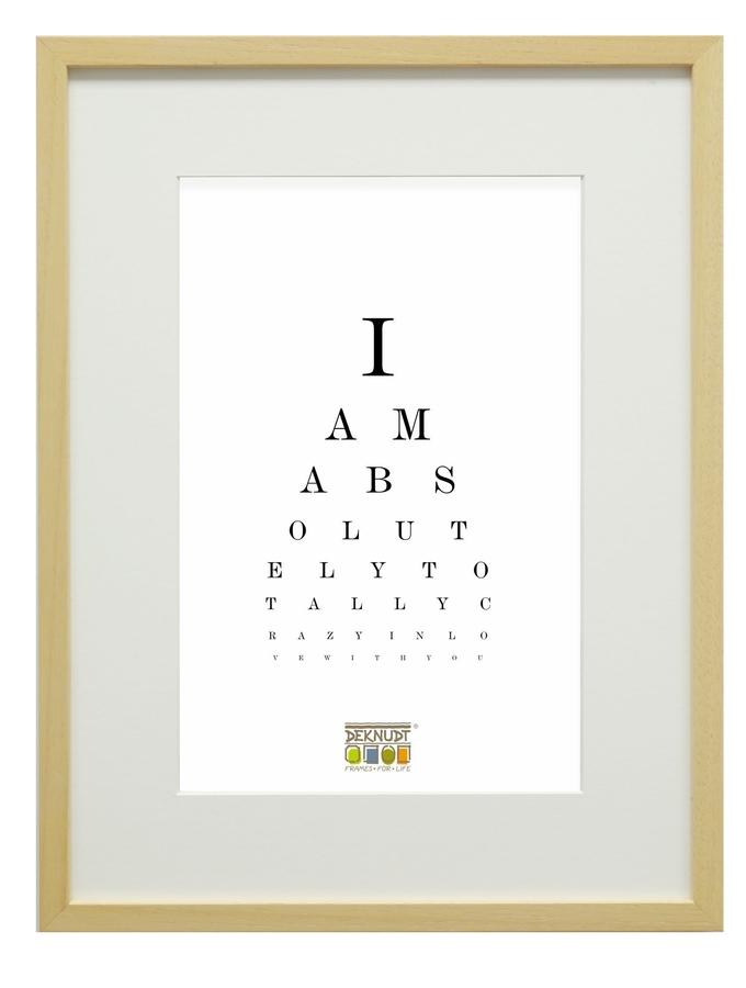 Deknudt Frames Cadre Photo En Bois Clair Avec Passe-partout S223H1