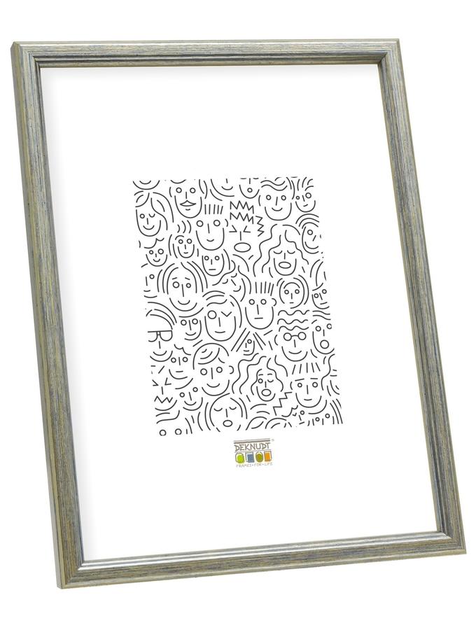 deknudt frames Cadre photo en bois couleur argenté S236D1